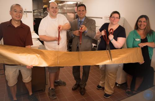 A Ribbon Cutting with Mayor Christenson welcoming Sillari’s to Malden!